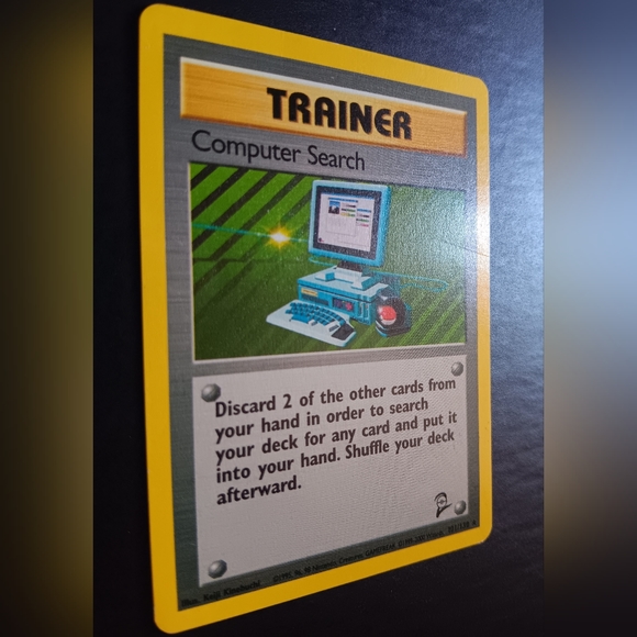 Computer Search Trainer Pokemon Card - Base Set 2 - 101/130 Rare Non-Holo - Picture 3 of 9
